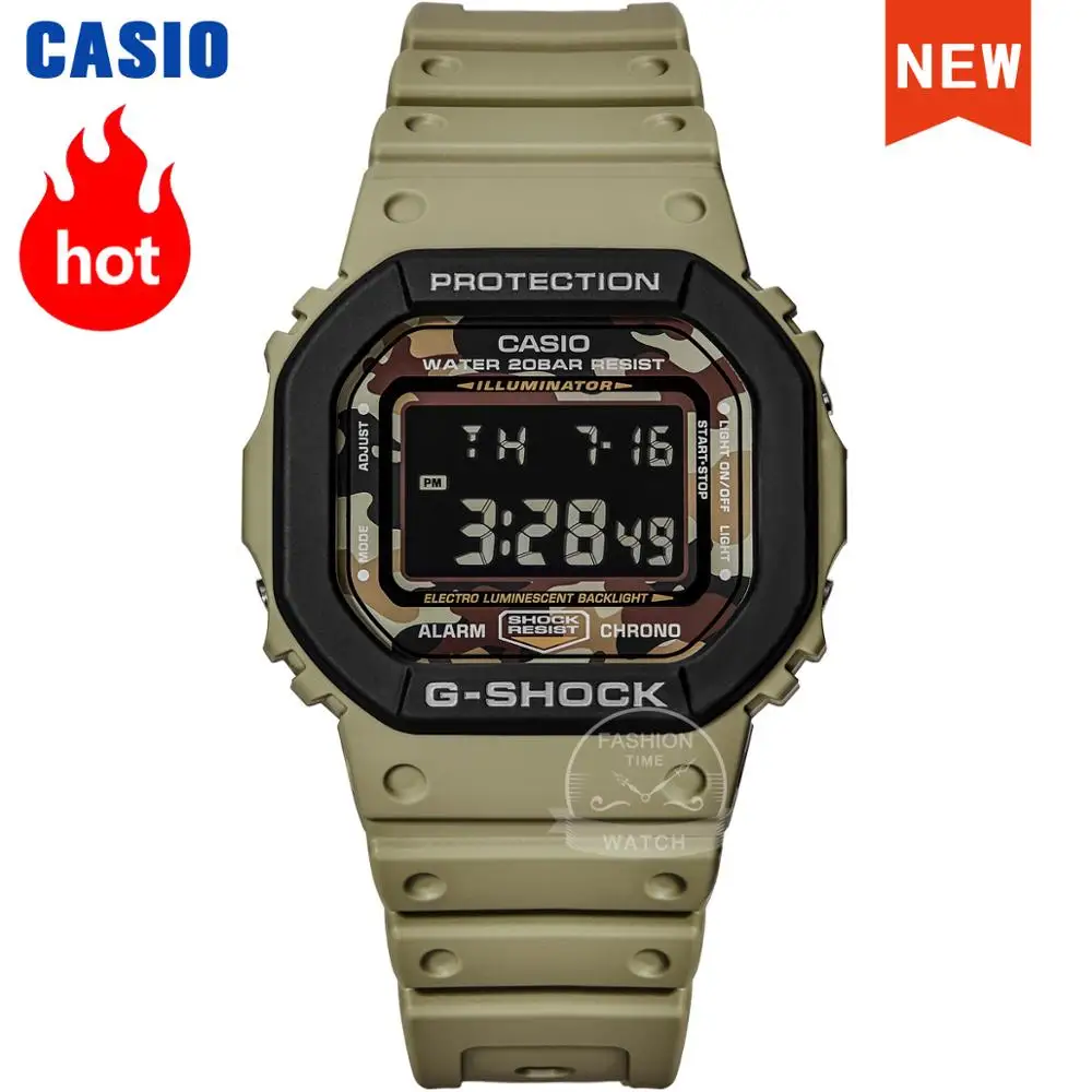 Часы Casio g shock мужские роскошные камуфляжные военные цифровые спортивные