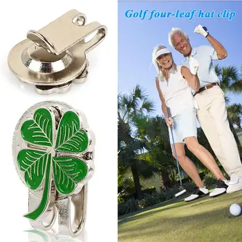 

Magnetic Clover Alloy Sign Storage Golf Ball Marker Golf Hat Clip Gift Club Golf Cap Clip Outdoor Decoration Durable Protect