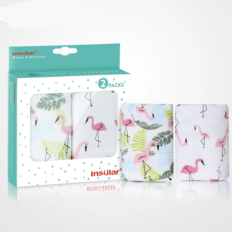 2 шт./Лот Многоразовые моющиеся Детские тренировочные брюки детское нижнее белье