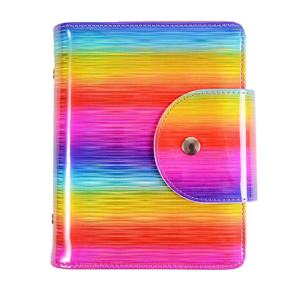 MULTICOLOR Голографическая штамповочная пластина Держатель для ногтей штамповочная пластина держатель Чехол радужные квадратные прямоугольные 20 слотов для карт посылка Органайзер - Цвет: MULTICOLOR