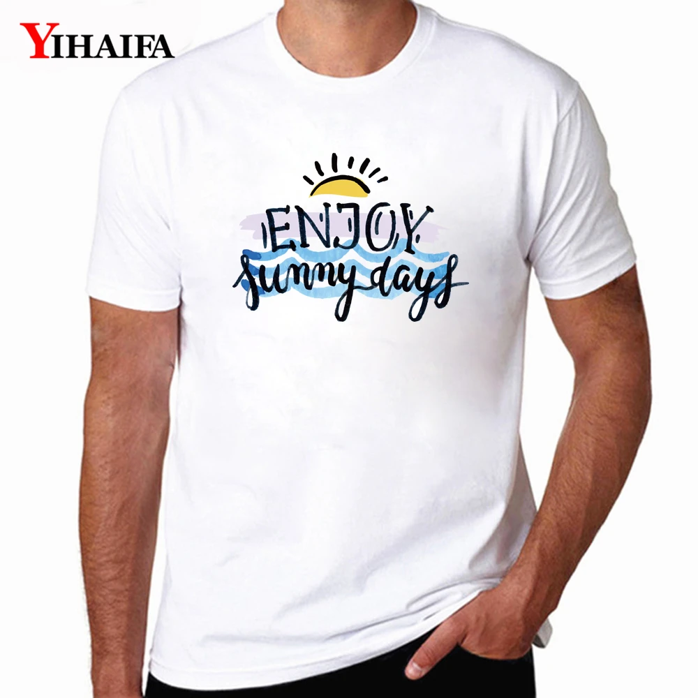 

Casual Men T-Shirt Funny Day Letters Graphics Tees Short Sleeve Casual Tops Mens Summer T Shirts Undershirt
