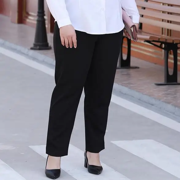 Размера плюс брюки женские офисные брюки Pantalones Mujer уличные брюки женские брюки с высокой талией Pantalon Femme DJ653