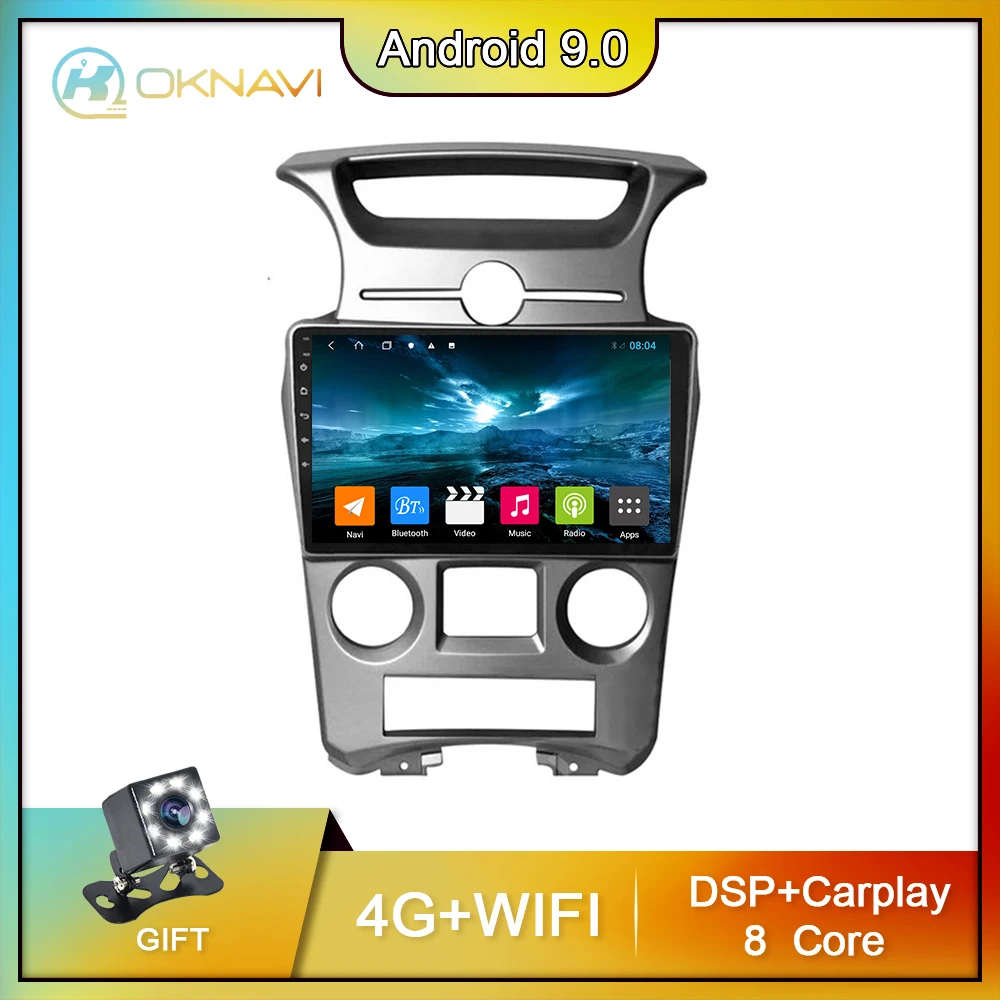 

Car Radio For Kia Carens 2007-2011 Android 9.0 Auto Manual GPS Navigation Multimedia Player 8 Core 4G 64G WIFI Stereo Autoradio