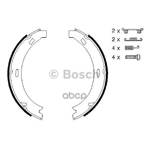 Колодки Тормозные Барабанные Bosch арт. 0986487582