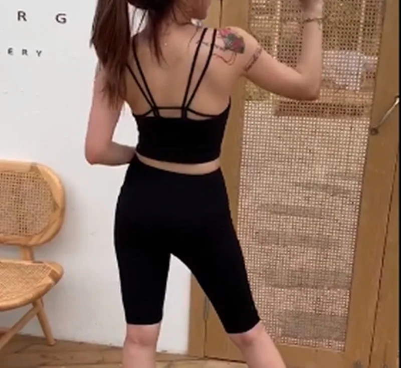 Fashion Letter print biker shorts high waist women short pants fitness active Wide Waistband Casual yoga cycling shorts Trousers