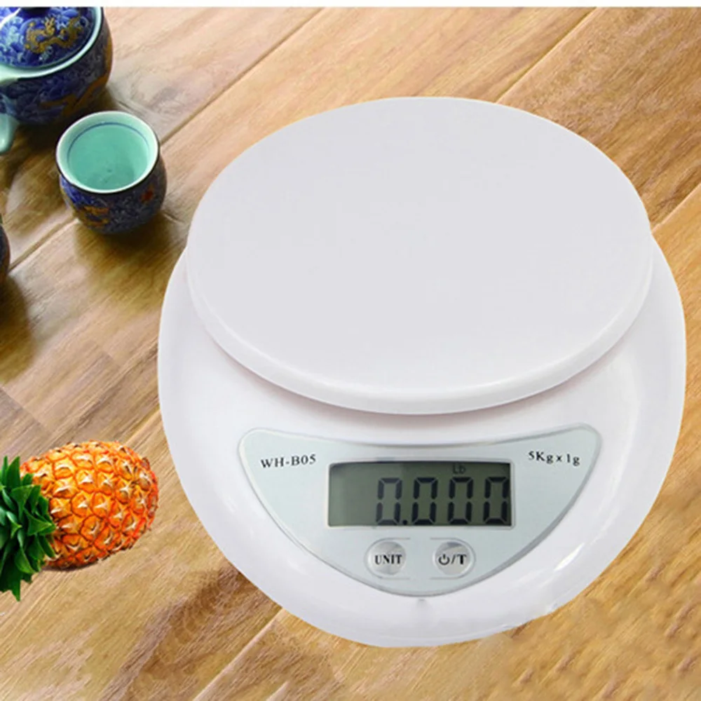 

5kg/1g Portable Digital Scale Measuring Weight Kitchen Scale For Baking & Cooking Food Health Diet Kitchen LED Electronic Scales