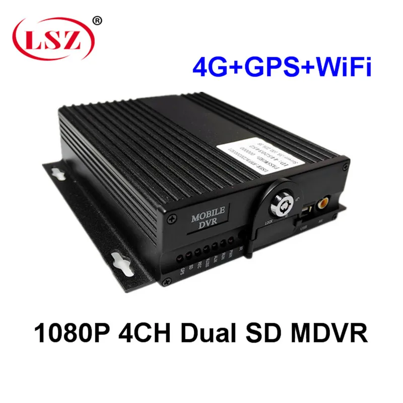 Автобусный MDVR 4G GPS WIFI Автомобильный видео CCTV монитор хост 4CH SD карта Мобильный dvr|dvr