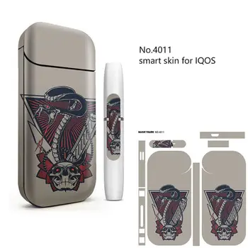 

Fashion Skeleton Pattern Printing Sticker Protective Film Skin for IQOS Box Protective Cover Case