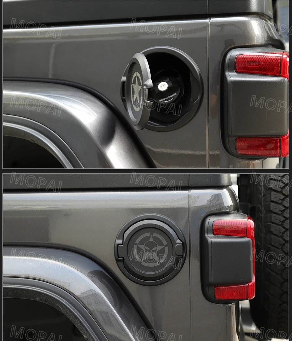 MOPAI чехлы на бак для Jeep Wrangler JL+ ABS Автомобильный газовый топливный бак Крышка Аксессуары для Jeep Wrangler JL