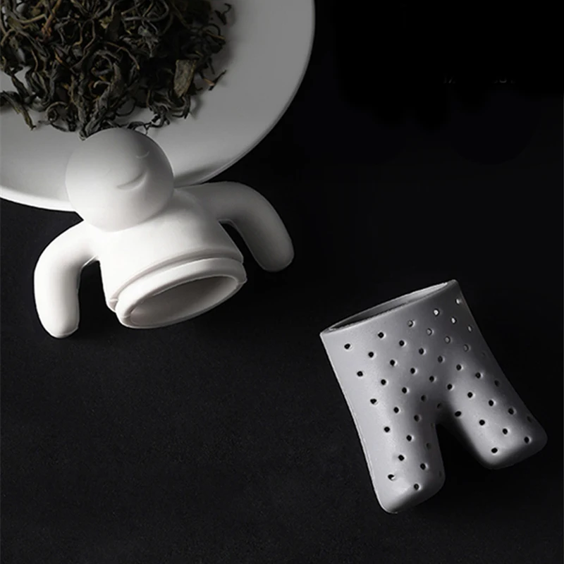 1 шт., силиконовое ситечко для чая, Mister, чайник, MR Little Man, заварочный чайник, травяной фильтр для чая и кофе, посуда для напитков, инструменты