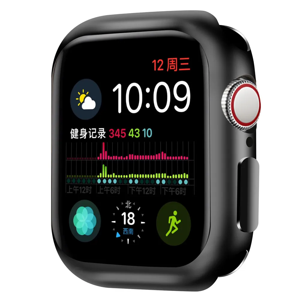 Чехол для часов для Apple Watch Case5 4 3 2 1 40 мм 44 мм прозрачная защитная оболочка из ТПУ для защиты экрана iWatch
