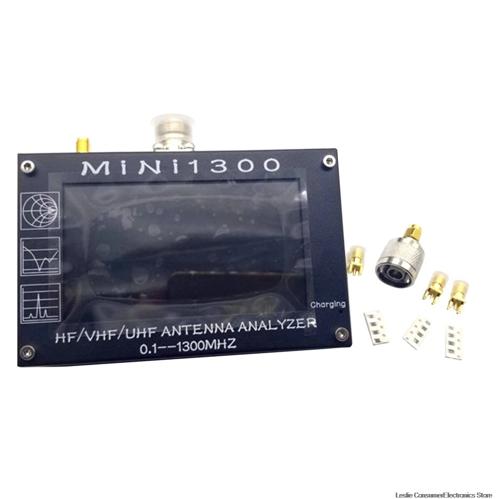 UV+ HF Mini1300 4," сенсорный ЖК 0,1-1300 МГц 13.GHz HF/VHF/UHF ANT SWR антенна анализатор метр+ аккумулятор