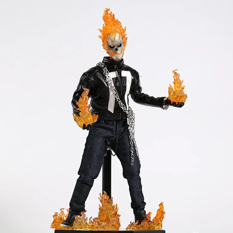 Агенты Щ. И. Т. Щит Ghost Rider 1/6 Масштаб ПВХ фигурка Коллекционная модель игрушки с светодиодный свет