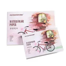 А5 12 листов акварельной бумаги эскиз набор книг акварельный рисунок коврик для рисования цветной карандаш книга школьника художественная поставка