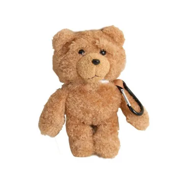 

Cute Cartoon Teddy Bear Plush Case Wireless Earphone AirPods 1/2 Case Protective Cover For Autumn And Winter Case