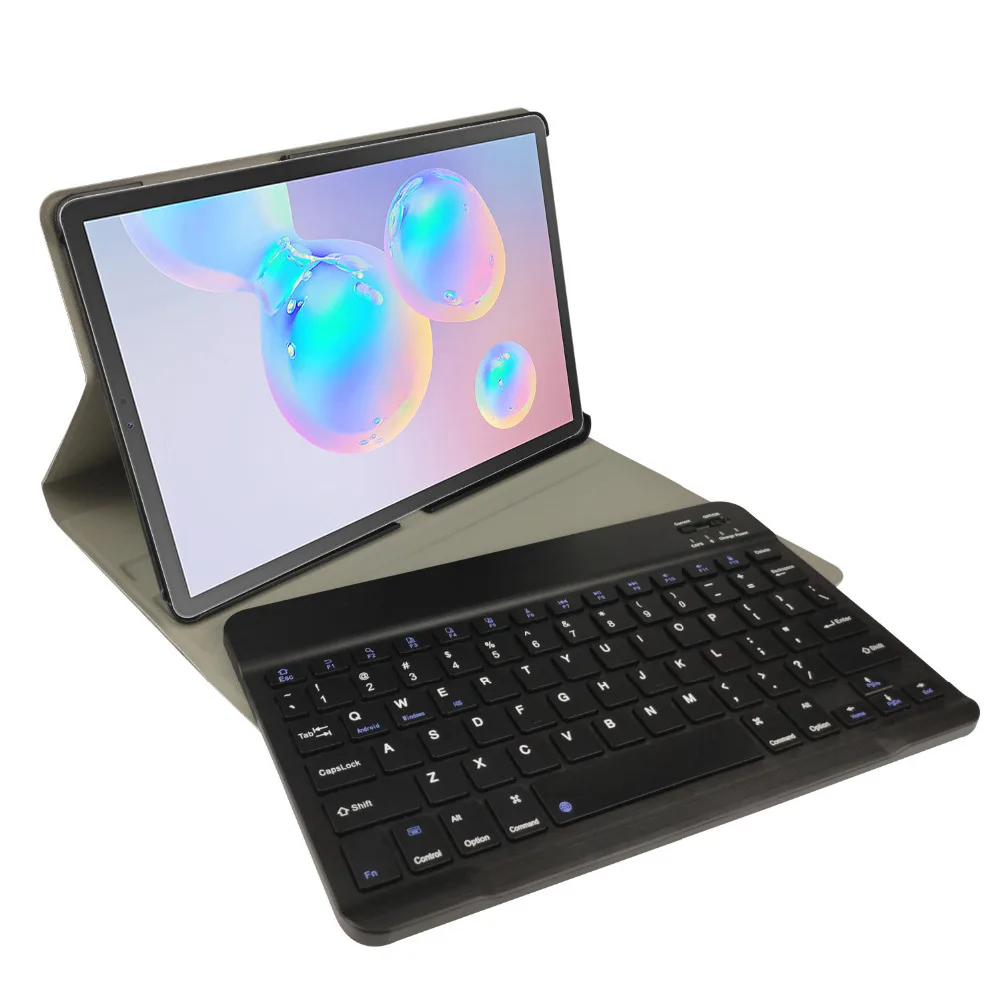 Русский/Иврит/испанский беспроводной Bluetooth клавиатура кожаный чехол для Samsung Galaxy Tab S6 T860 T865 SM-T860 SM-T865 планшета