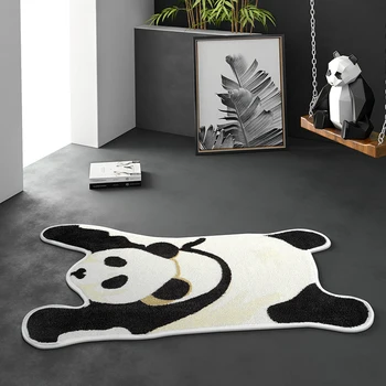 

Animal Leopard Printed Rug Tiger Panda Non-Slip Animals Print Carpet for Home Livingroom Door Mat Suck Water Bath Mats WF107