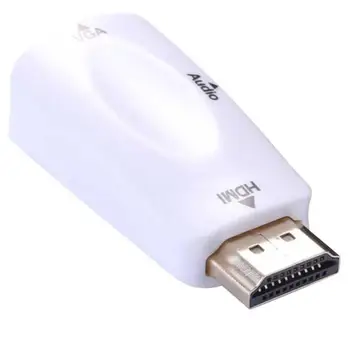 

Hdmi To Vga Adapter Audio Cable Converter Male To Female Hd 1080P For Pc Laptop Tv Box Computer Display Projector