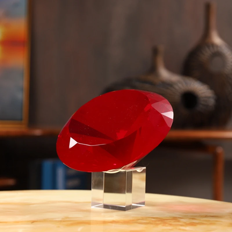 8 Colors Crystal Paperweight Faceted Cut Glass Giant Diamond Jewelry Home Decor Crafts for ornament crafts,glass ornament,crystal stone ornament,crystal ornament,miniature figurines,resin ornaments,resin crafts