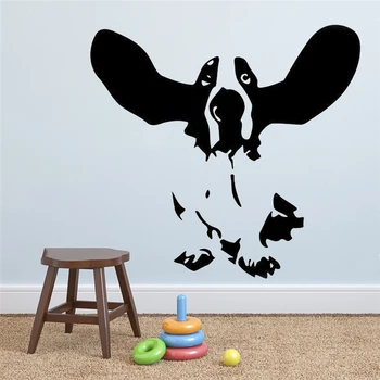 

Basset Hound Vinyl Decal Pet Puppy Dog Wall Sticker Animal Art Home Interior Decor Living Room Grooming Salon Decor HY1256