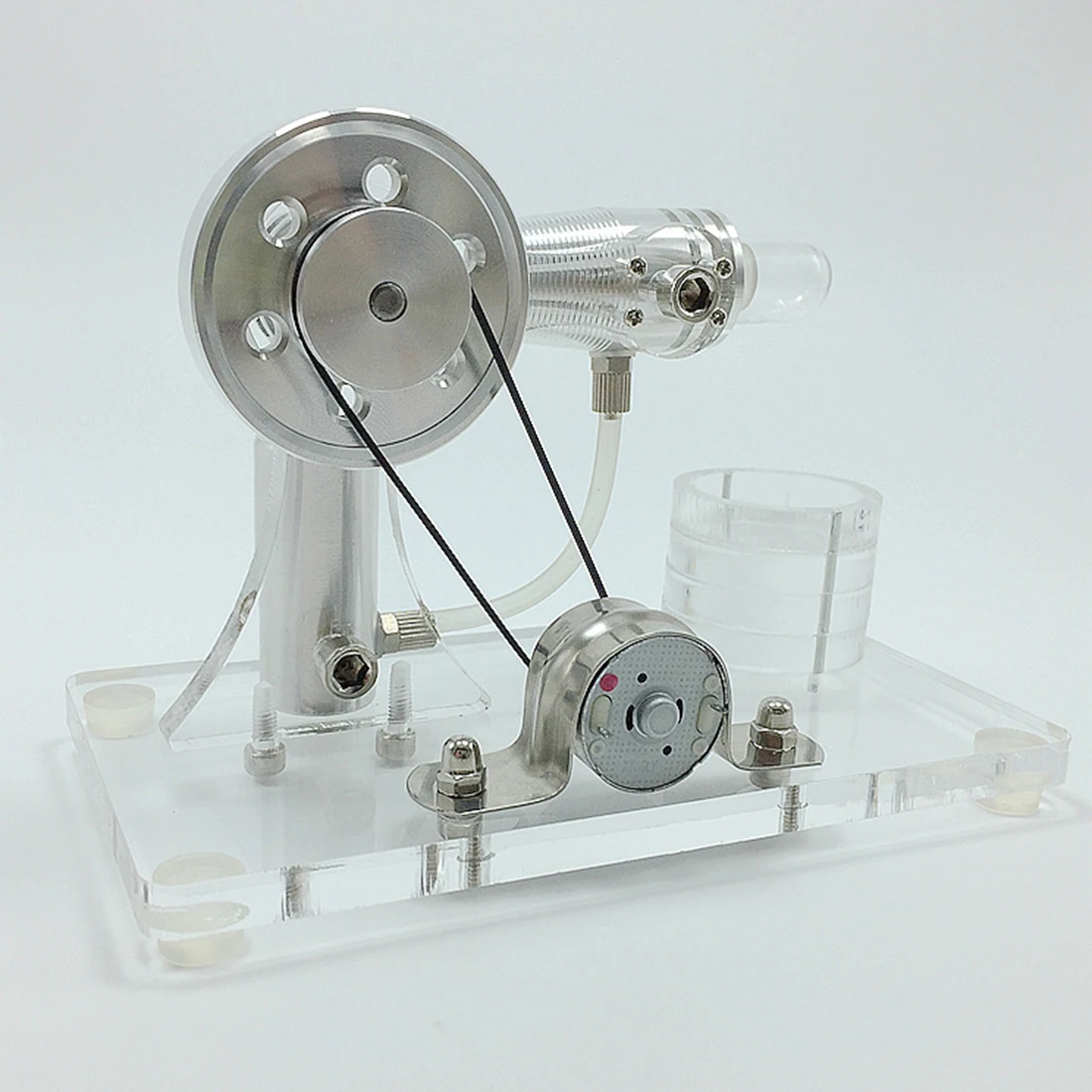 DIY Single Cylinder Stirling Engine Model Generator Micro External Combustion Engine Stem Model -Various Shaped Type