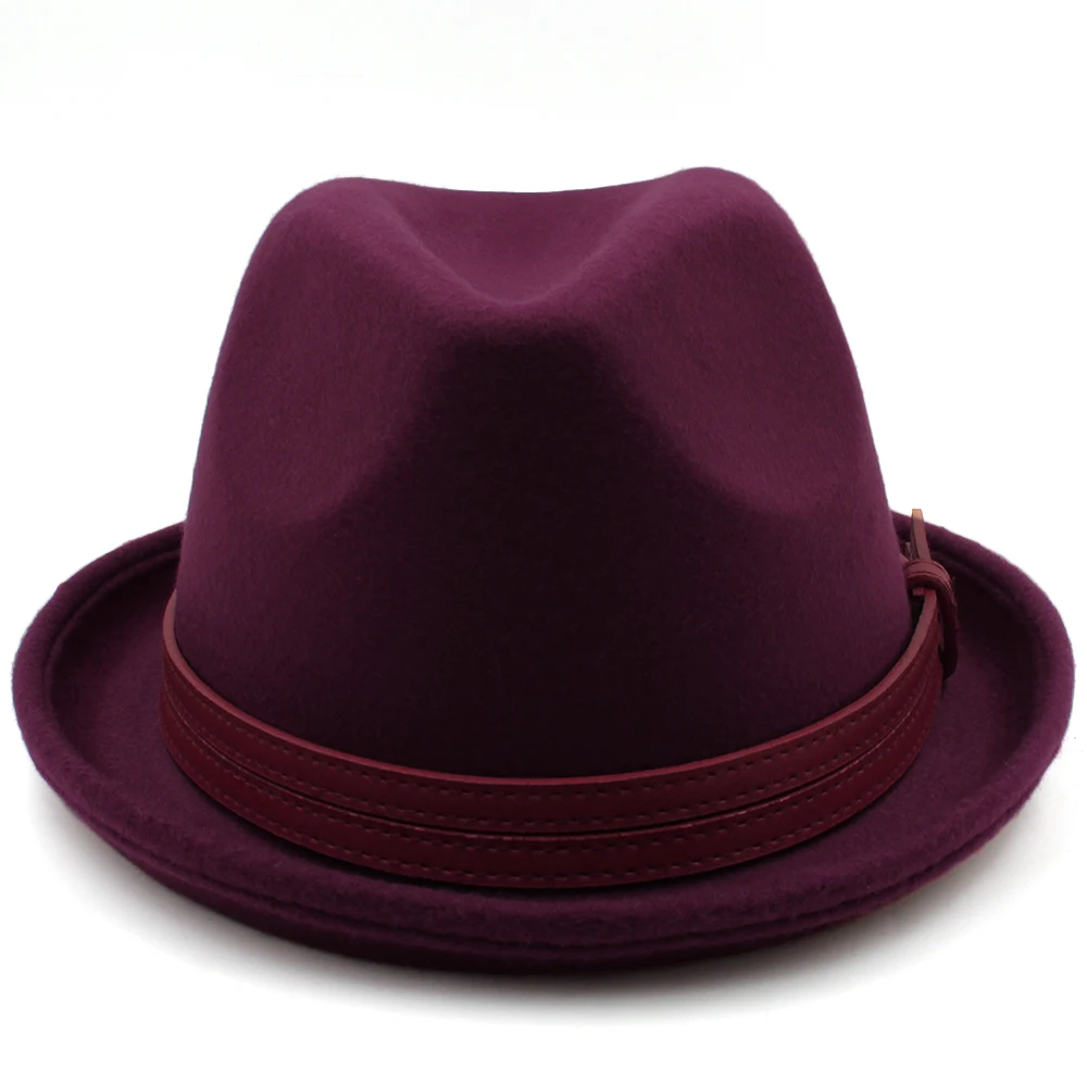 Männer Frauen Fedora Hüte Trilby Cap Jazz Homburg Sonnenhut Klassisch Retro Party Street Style Outdoor Reisen Winter Größe US 7 1/4 UK L – Detail 18