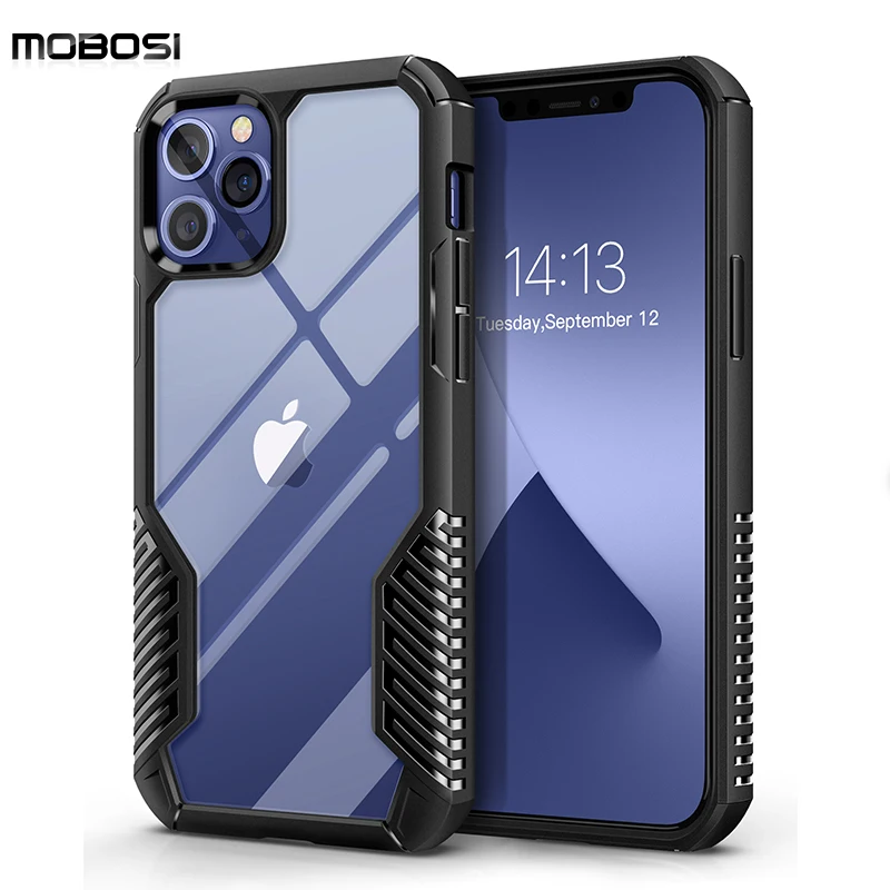 MOBOSI Phone Case For iPhone 12 Pro Max Shockproof Drop Protection Cover Vanguard Armor Design Case for iPhone 12 Pro 12 Mini