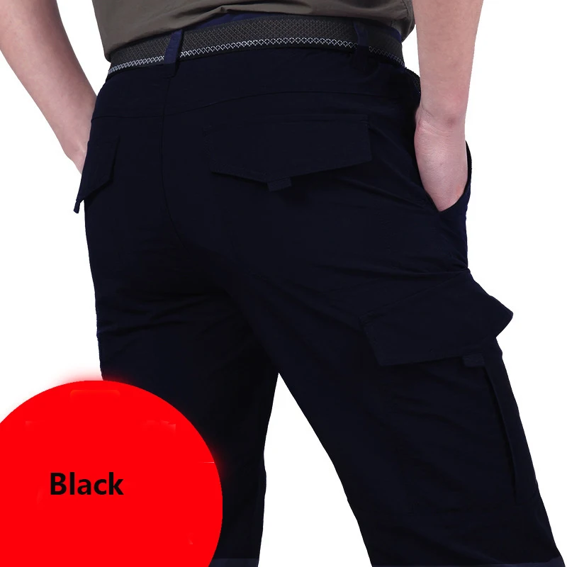 Breathable lightweight Waterproof Quick Dry Casual Pants Men Summer Army Military Style Trousers Men's Tactical Cargo Pants Male casual pants hiking pants
