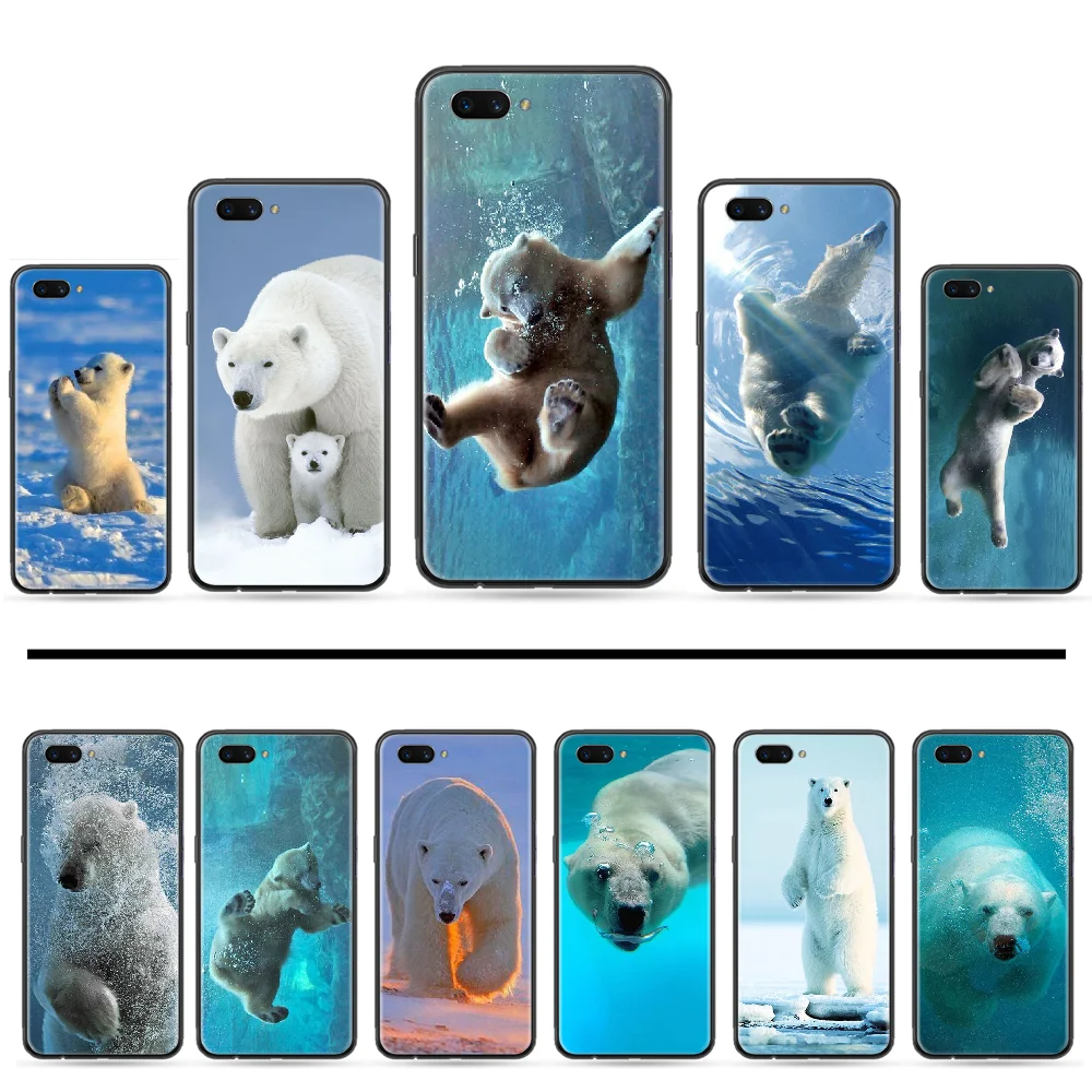 Полярный медведь Новое поступление черный чехол для мобильного телефона OPPO R9 R11