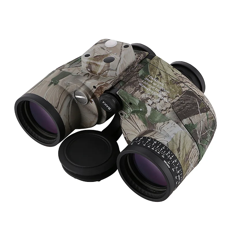 10x50 High Clarity Telescope HD Binoculars For Outdoor Hunting Military Low Light Level Night Vision Zoom Binocular With Compass