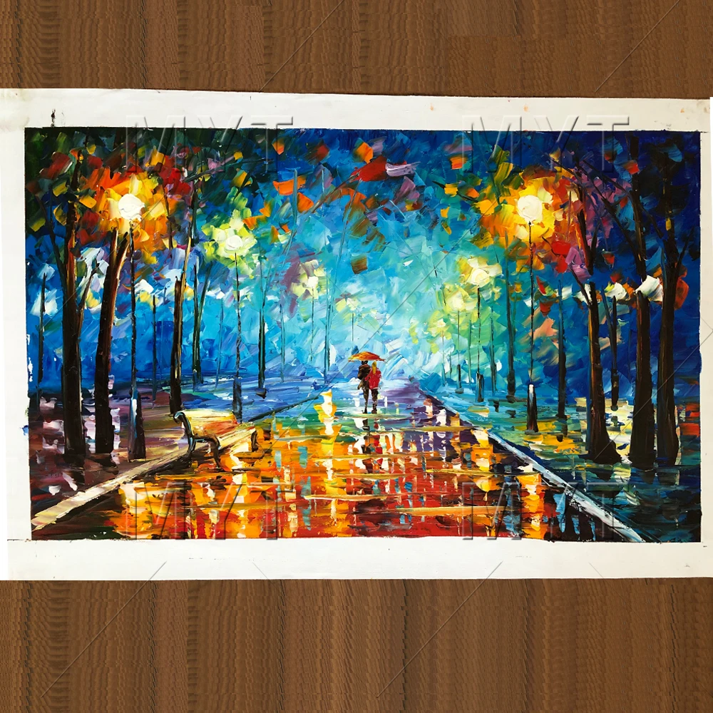 Online Hand bemalt ölgemälde landschaft für die wohnzimmer wand art home dekoration abstrakte malerei ohne rahmen