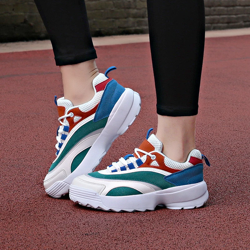 

New fashion increase the platform shoes casual classic retro old shoes trend explosion shoes women's sports shoes non-slip wear