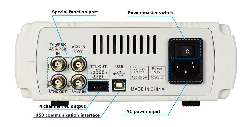 Feeltech FeelElec FY6800-60Mhz генератор сигналов прямой цифровой генератор частоты синтеза