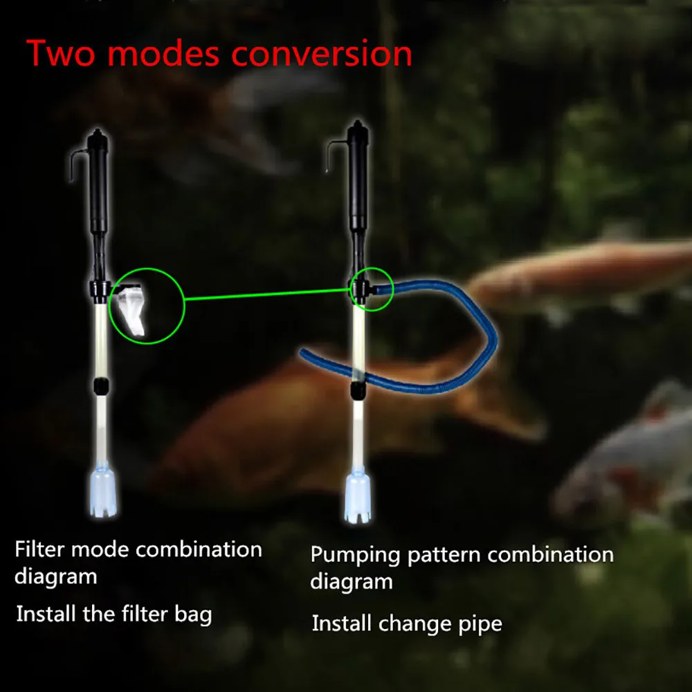 Набор батареек гравий пылесос для аквариума очистки сифона воды электрического