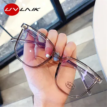 

UVLAIK Anti Blue Light Glasses Frame 2020 Women's Eyeglasses Frame Computer Eyeglasses Vintage Men Spectacles Transparent Frames