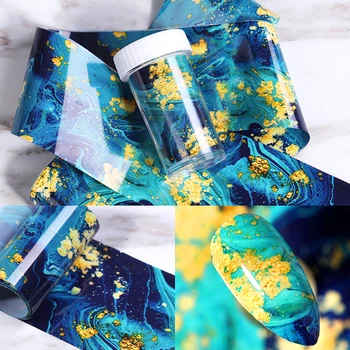 

Retro Painting Series Nail Foils Nail Transfer Stickers Marble Texture Nail Art DIY Wraps Decoration Nail Stickers