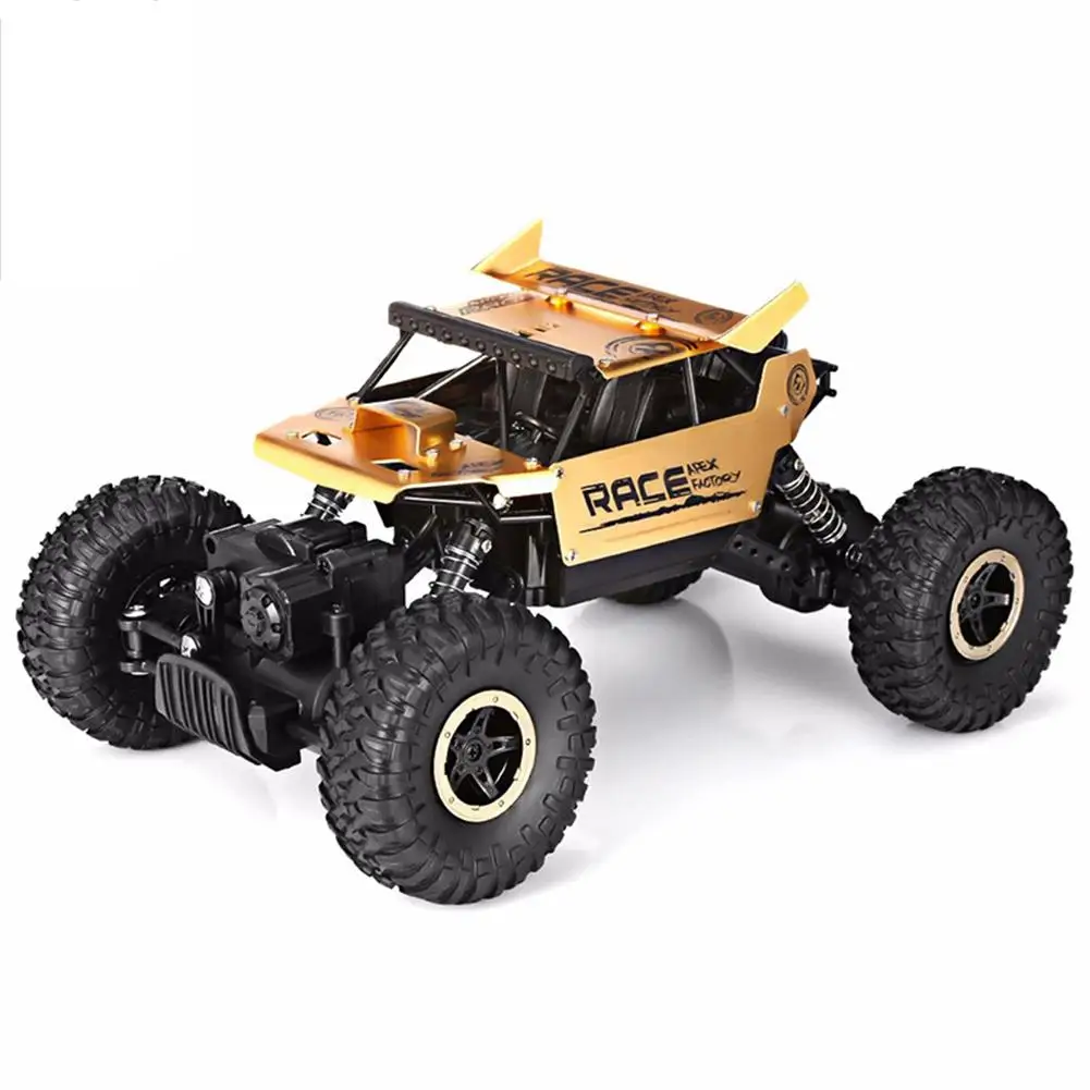 Gold 1:18 сплав Электрический дистанционный автомобиль скалолазание внедорожный автомобиль модель дистанционного управления автомобиль игрушка - Цвет: Gold