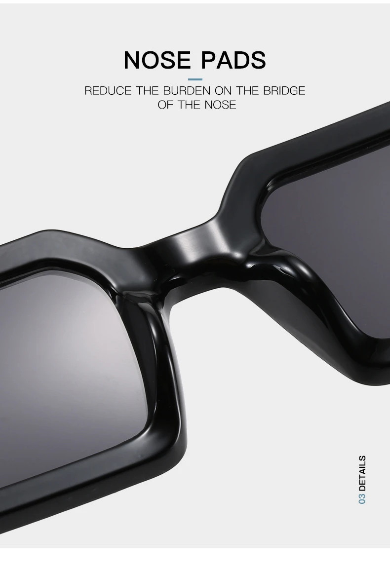 Fashion Sunglasses Designer Luxury Brand Rectangle Sunglasses Women Vintage Small 2021 trend Female Sun Glasses Shades For Women (8)