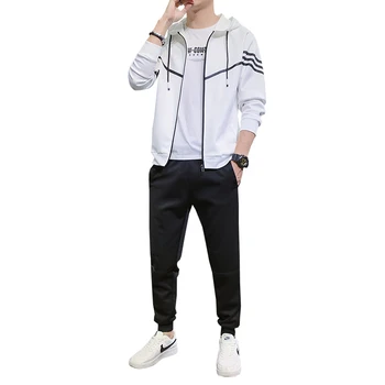 

2020 Men's Sets Brand Sportswear Tracksuits Sets Men's Zipper Sporting Hoodies+Pants Sets Casual Outwear Sports Suits Men Hoodie
