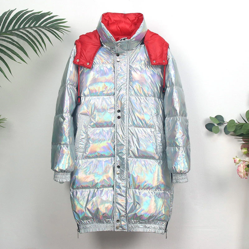 jaqueta holografica prata