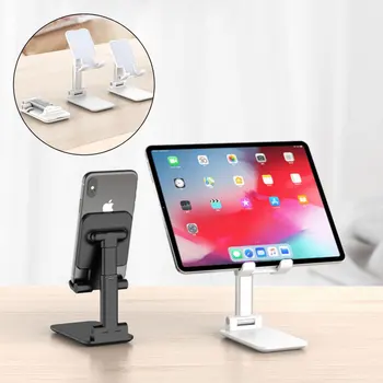 

Adjustable Mobile Phone Holder Stand Mirror Desktop Tablet Holder for iPhone iPad Foldable Extend Support Metal Cell Phone Stand