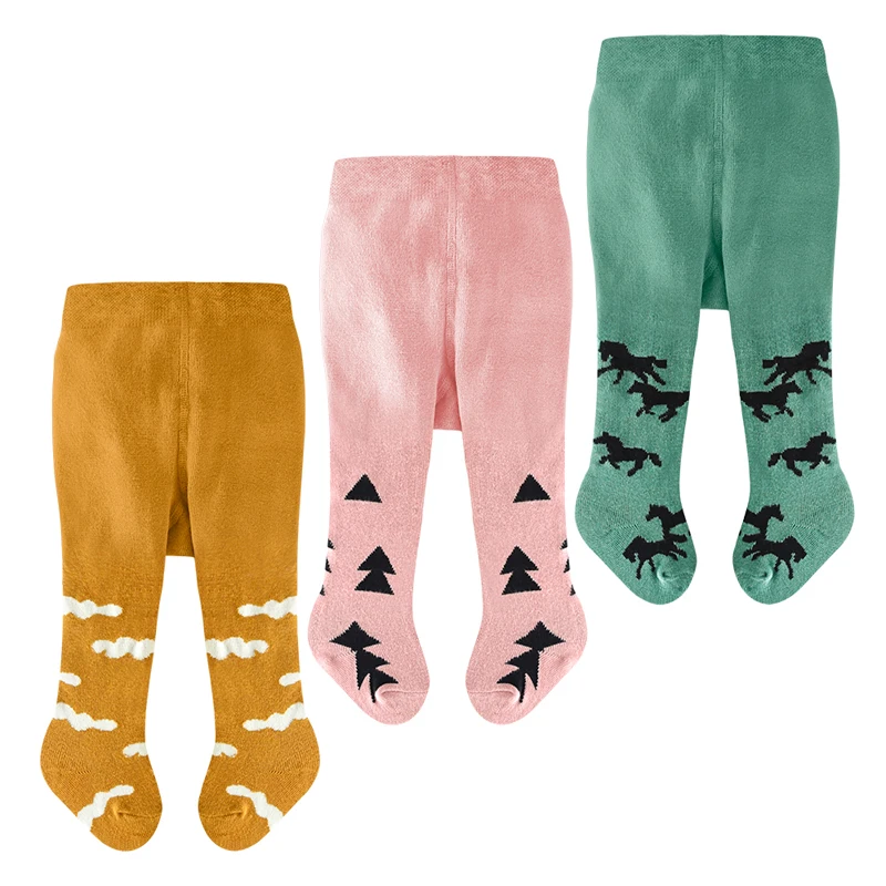 Knit Tights Girls Pantyhose EACHIN Baby Tights Leggings for Girls Boys Animal Graphic Pattern Style Tight Trousers Warm Toddler Pantyhose 0-3 Years