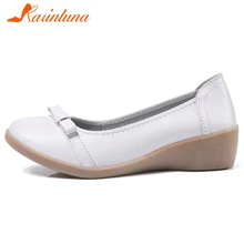 Karinluna/ г. Большой размер 35-45, новая модная повседневная обувь без застежки, лидер продаж Женская удобная обувь на плоской подошве, женская обувь