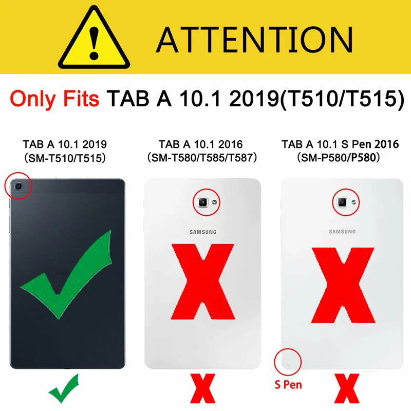 Silicone case For Samsung Galaxy Tab A 10.1 SM-T510 SM-T515 Shock proof soft silicon cover with stand