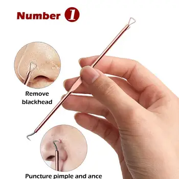 

4pcs/set Rose Gold Blackhead Pimple Needles Remover Remove Clean Blemish Gold Kit To Acne Treatment Needle Tool Blackheads O1Z8