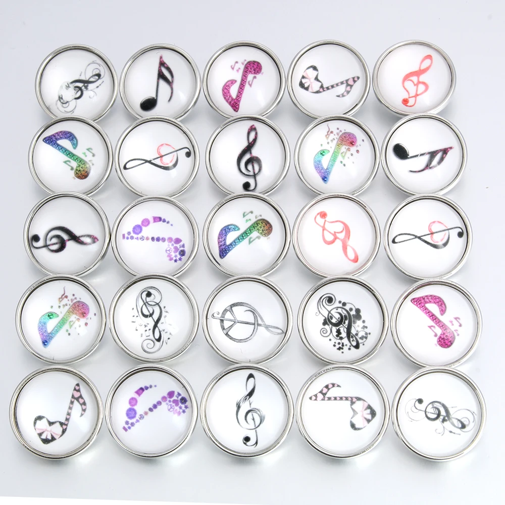 Bracelet Jewelry Interchangeable Snap Jewelry Glass 18mm 10pcs/lot For Snaps Bracelet