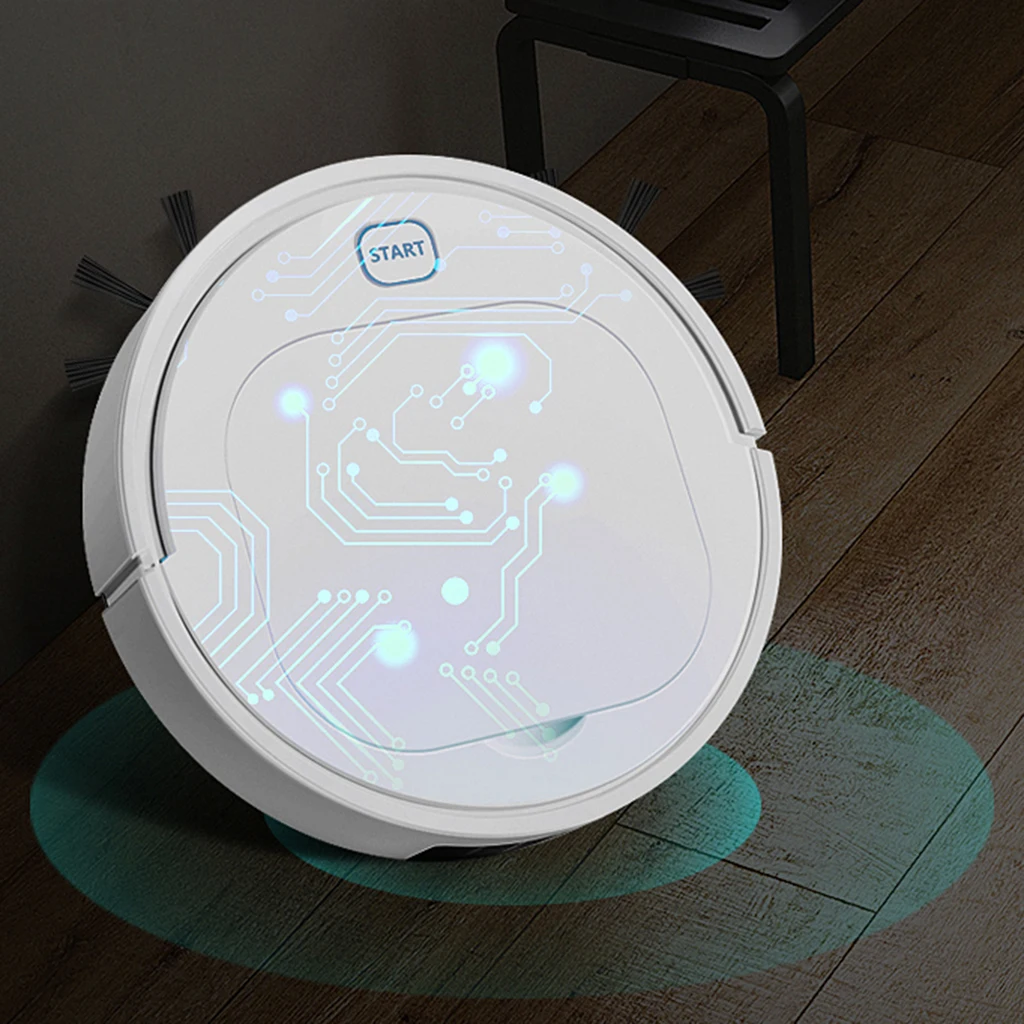 Робот очиститель с умным датчиком и самозарядкой для дома кухни твердого пола
