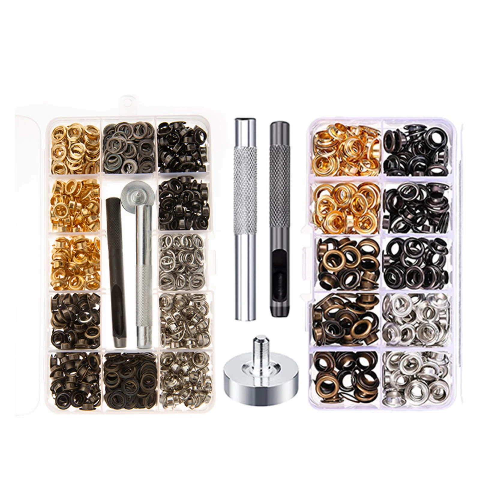 6mm Brass Eyelet And Hole Punch Die Tool Set Grommet Round Eye Rings