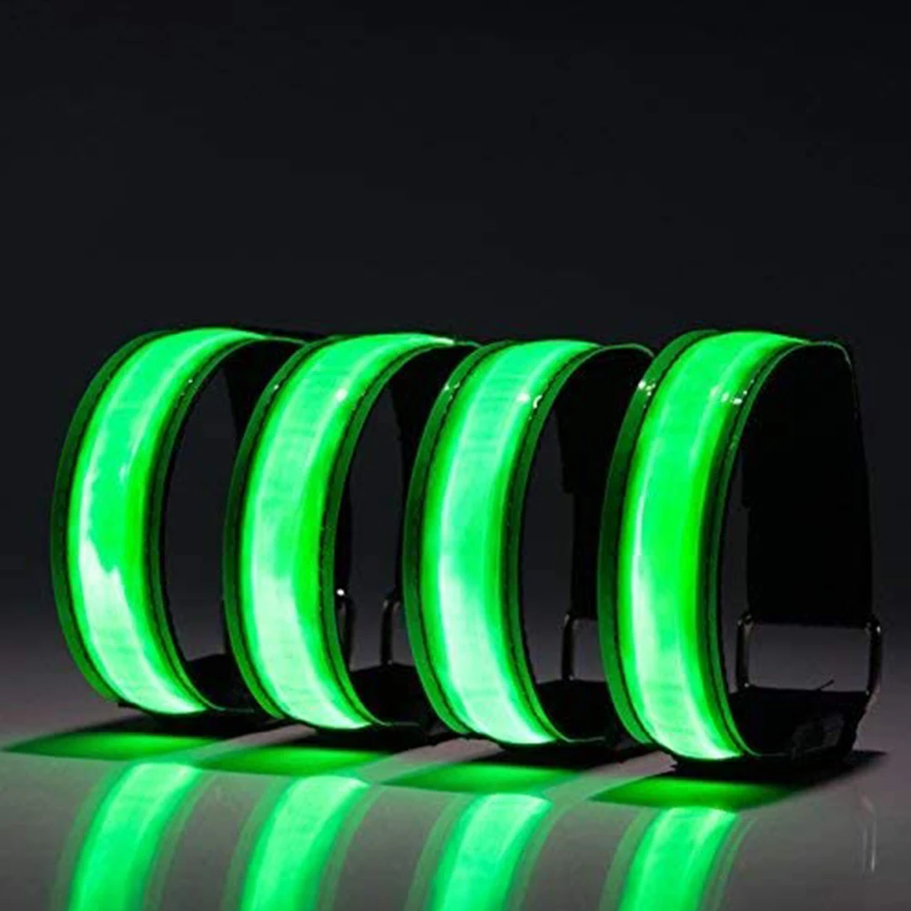 Lumière de course à pied avec ceinture réfléchissante, lampe de course