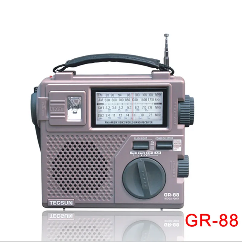 TECSUN GR-88P Digital Radio Receiver Emergency Light Dynamo Manual Hand Power Generation | Инструменты